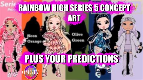 RAINBOW HIGH SERIES 5 CONCEPT ART PLUS YOUR PREDICTIONS!!!! - YouTube