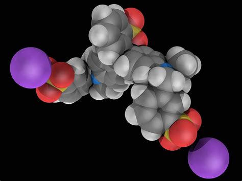 Brilliant Blue FCf Molecule Photograph by Laguna Design/science Photo Library | Fine Art America