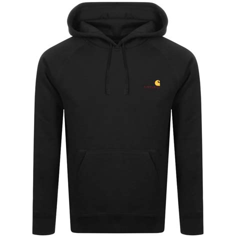 Carhartt Logo Hoodie Black | Mainline Menswear