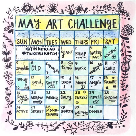 May Art Challenge from TinkerLab - TinkerLab