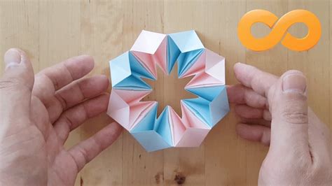 [EASY] Infinite Rotating Paper Toy Origami - YouTube