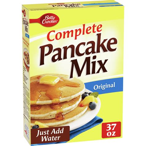 Betty Crocker Complete Pancake Mix, Original, 37 oz - Walmart.com ...