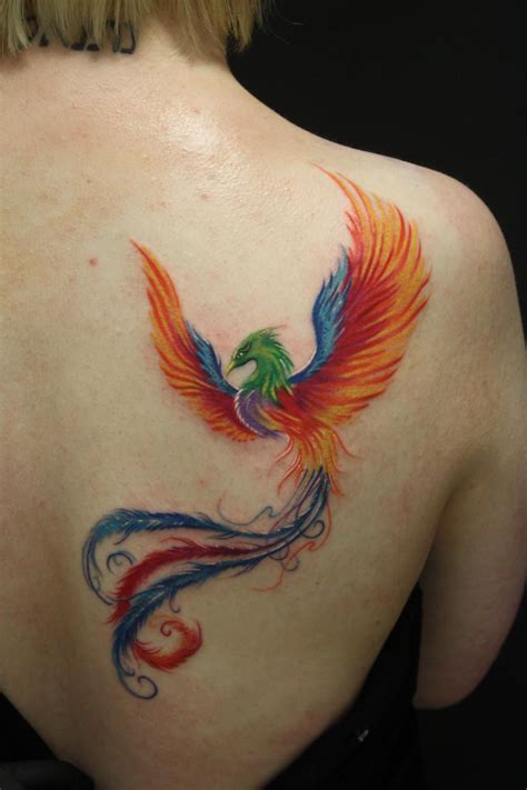 34+ Best Phoenix tattoo back shoulder image HD