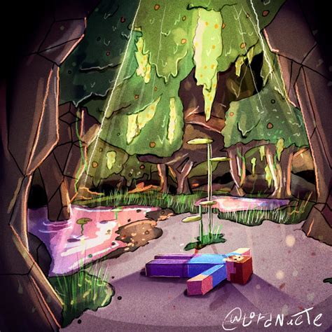 (11) I drew the new lush caves!! : Minecraft Minecraft Art, Piracy, Lush, Caves, Draw, Fan Art ...