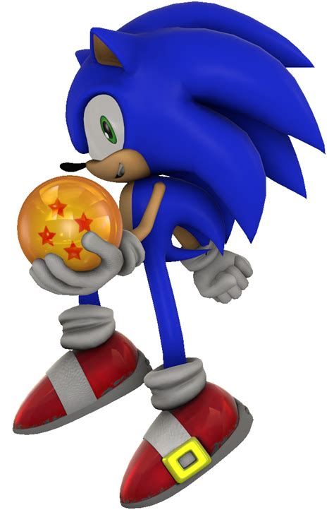 Sonic Holding a Dragon Ball Render by nikfan01 on DeviantArt