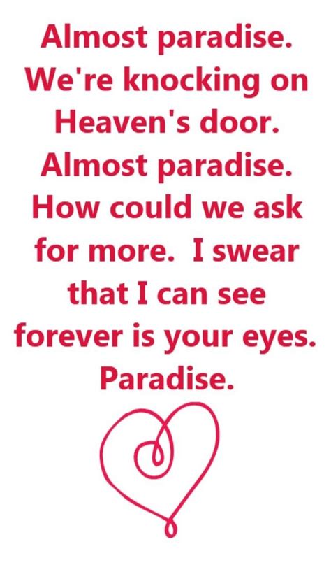 Ann Wilson & Mike Reno - Almost Paradise - song lyrics, song quotes, songs, music lyrics, music ...