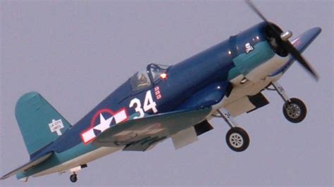 RC F4U Corsair at Crows Landing - YouTube