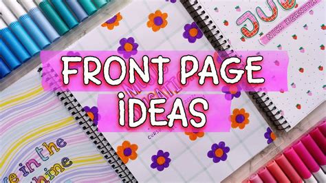 Notebook Page Decorating Ideas