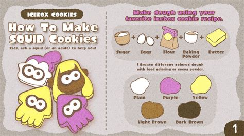 Splatoon Squid Cookies Recipe - Play Nintendo