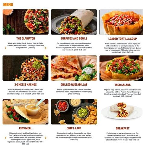 Qdoba Menu Nutrition | Besto Blog