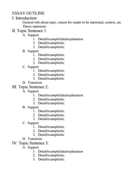 FREE 8+ Sample Research Paper Outline Templates in PDF