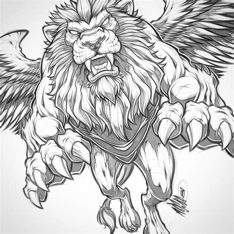 997 Likes, 20 Comments - Craig Patterson (@absorb81) on Instagram: “Winged lion pencils #lion # ...