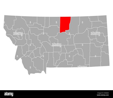 Map of Blaine in Montana Stock Photo - Alamy