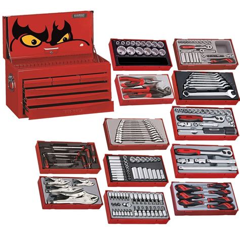 Teng Tools 184 Piece Complete Mixed Service Tool Kit With Free Tool Bo ...