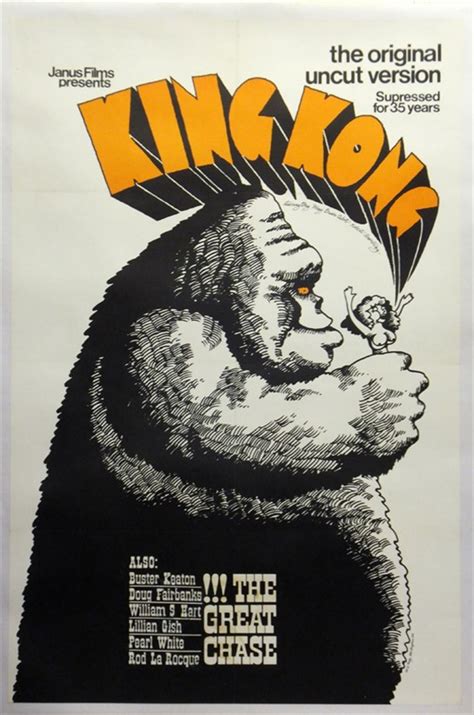 King Kong (1933) Poster, UK Quad, 1968, Reedy Lee