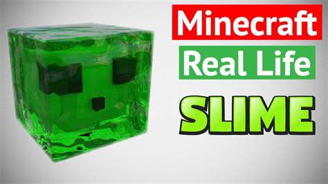 MINECRAFT SLIME ASMR / How to make Minecraft Slime Block in Real Life / Minecraft Slime Making ...