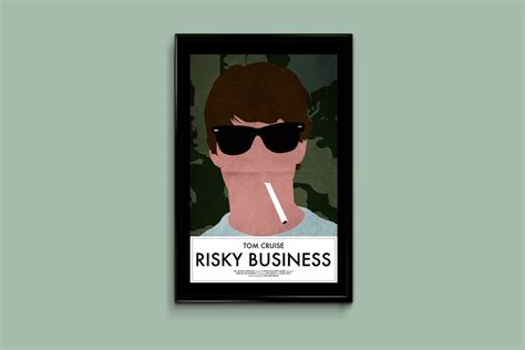 Risky Business 11 x 17 Minimalist Movie Poster | Etsy