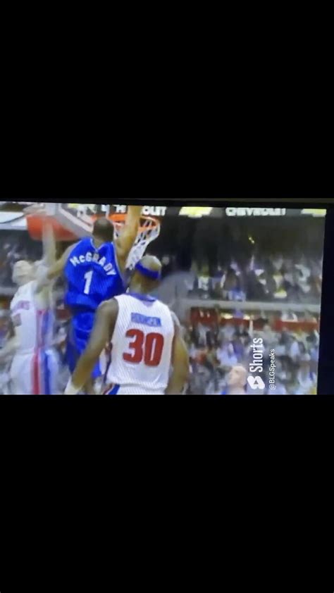 Tracy McGrady disrespectful poster dunk vs Detroit Pistons #captions # ...