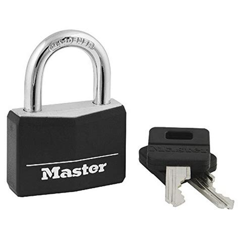 Master Lock 141D 1-9/16" Black Vinyl Cover Brass Padlock - Walmart.com - Walmart.com