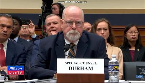 Special Counsel Durham Testifies to House - One News Page VIDEO