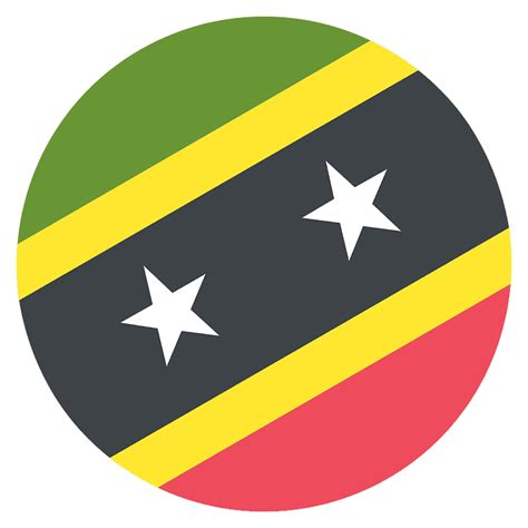 Saint Kitts And Nevis Flag Transparent Background - PNG Play