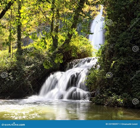 Waterfall at Monasterio De Piedra Natural Park Stock Image - Image of close, falling: 23190597