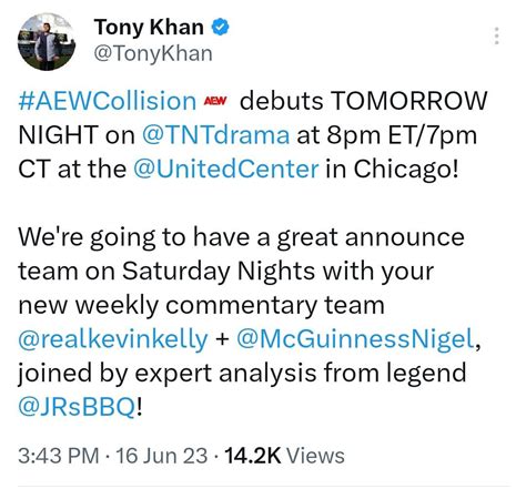 AEW Collision Commentary Team: JR, Kevin Kelly & Nigel McGuiness : r/TheMainEvent