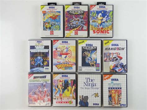 Lot 80 - Sega Master System games including Sonic the