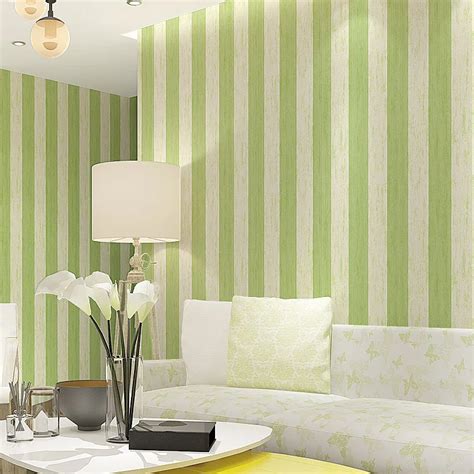 Modern Striped Wallpapers Living Rooms Vertical Stripes Wallpaper Non ...