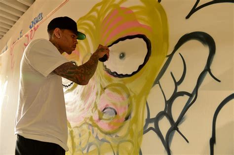 Chris Brown Art: Breezy And Street Artist Slick Create Graffiti For ...