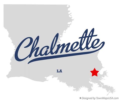 Map of Chalmette, LA, Louisiana