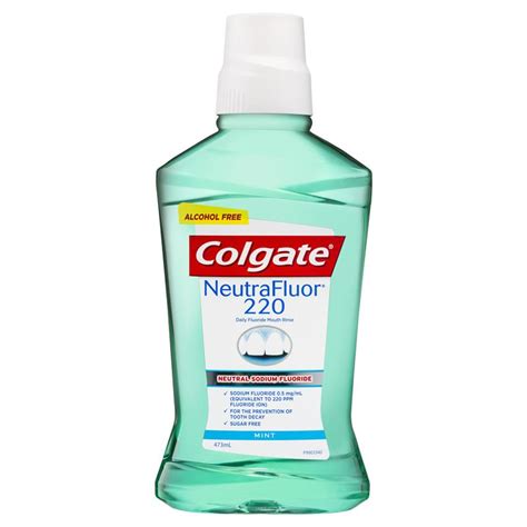 Buy Colgate NeutraFluor 220 Daily Fluoride Mouthwash Mint 473mL Online ...