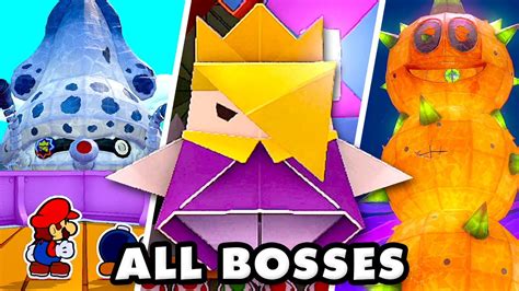 Paper Mario: The Origami King - All Bosses Gameplay! (Nintendo Switch) - YouTube