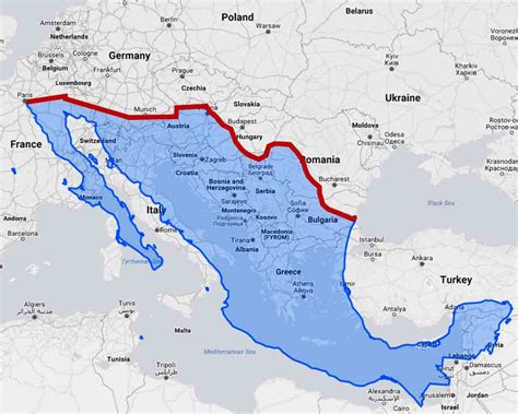 Mexico Wall Map - Gambaran