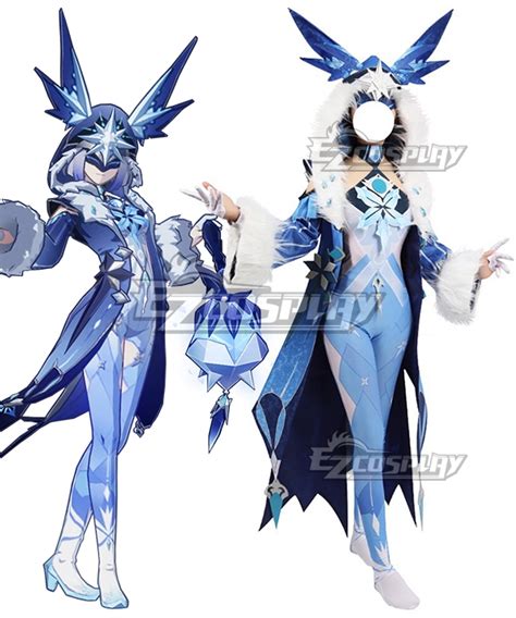 Genshin Impact Fatui Cryo Cicin Mage Cosplay Costume