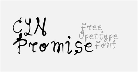 CYN Promise #Illustrated, Hand-written Opentype #Calligraphy #Typeface