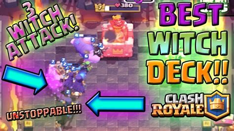 BEST CLASH ROYALE DECK! - OVERPOWERED WITCH DECK IN ARENA 4! HOW TO WIN EASY! - YouTube