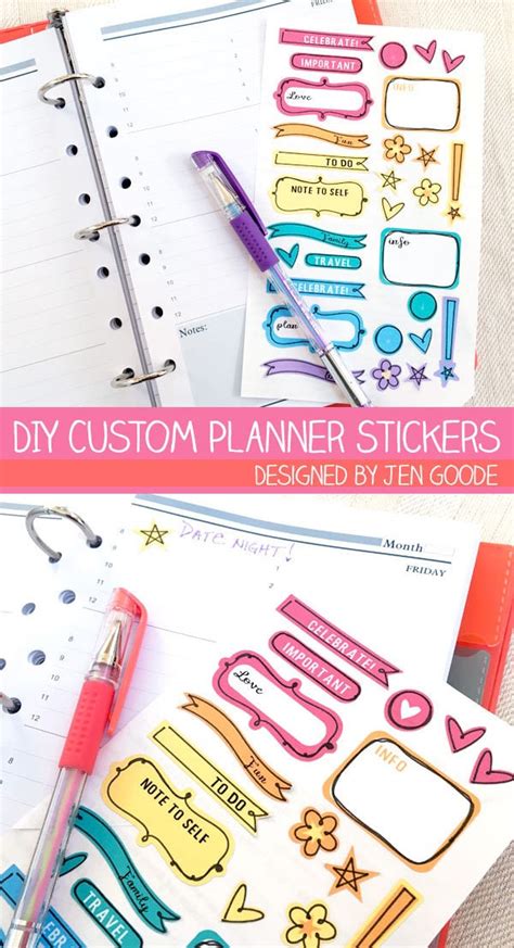 DIY Planner Stickers - 100 Directions