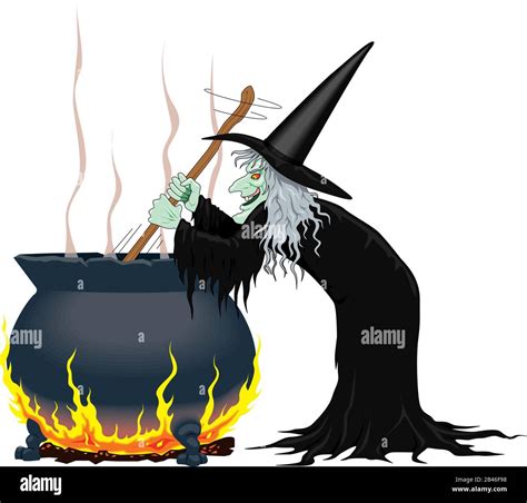 Witches Cauldron Vector Cartoon Stock Vector Image & Art - Alamy