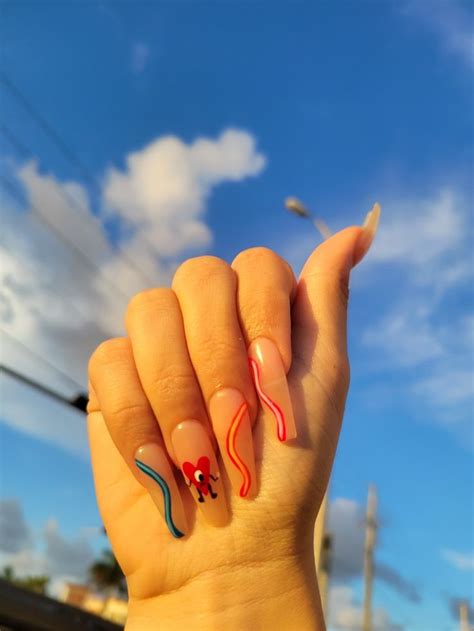 Bad bunny nails | Bunny nails, Ti nails, Cute acrylic nails