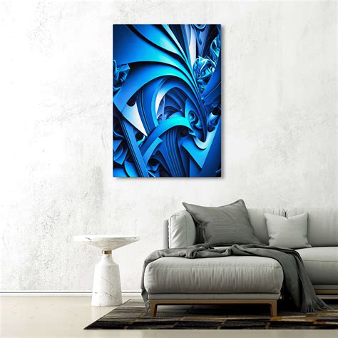 Abstract Blue Wall Art | MusaArtGallery™