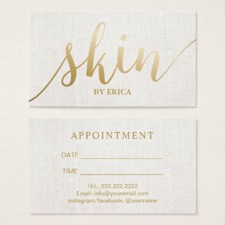 Esthetician Business Cards & Templates | Zazzle