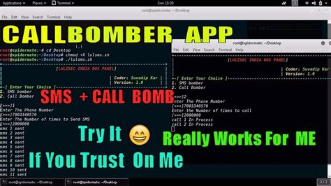 CALL bomber And SMS Bomber APP Only Works In india - YouTube