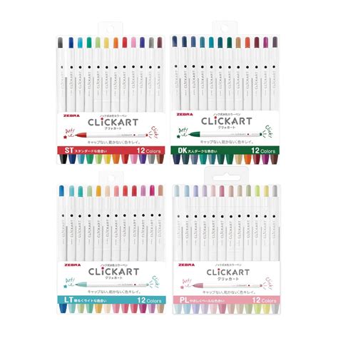 Zebra Clickart Marker Pen (Set of 12) – Everything Calligraphy