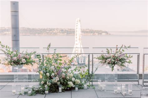 Romantic Rooftop Wedding Inspiration at Four Seasons Seattle