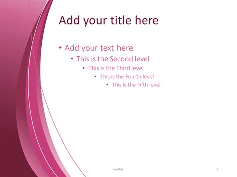 Pink Abstract PowerPoint Template - PresentationGO.com