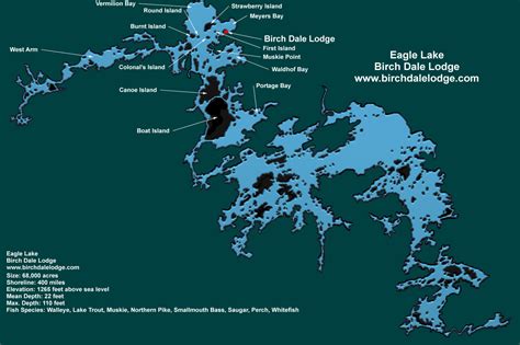 Map Of Eagle Lake Ontario - Dakota Map