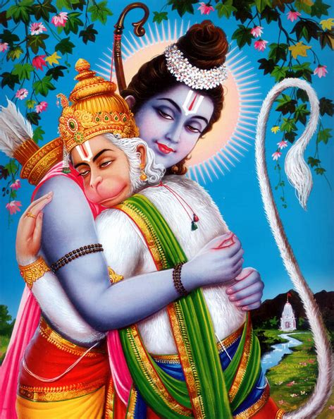 Lord Ram And Hanuman