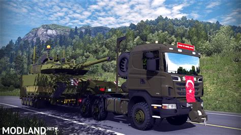 Turkish Military Truck Scania Hema and Trailer pack - ETS 2