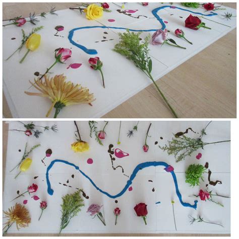 Reggio Emilia inspired provocation. Paint with flowers. *Flower ...